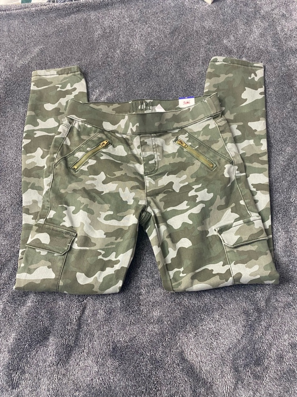 NWT Justice Girls Camo Cargo Jeggings – Size 12 - Picture 2 of 8